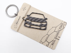 BlackStuff Carbon Fiber Keychain Keyring Ring Holder Compatible with Civic Type-R MK9 FK2 2011-2015 CS Style BS-998