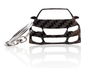 BlackStuff Carbon Fiber Keychain Keyring Ring Holder Compatible with Civic Type-R MK9 FK2 2011-2015 CS Style BS-998