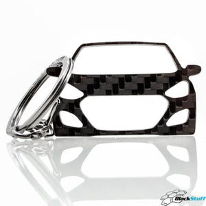 BlackStuff Carbon Fiber Keychain Keyring Ring Holder Compatible with i40 2011-2019 BS-618