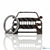 BlackStuff Carbon Fiber Keychain Keyring Ring Holder Compatible with Grand Cherokee 2014-2019 BS-620