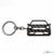 BlackStuff Carbon Fiber Keychain Keyring Ring Holder Compatible with Niro BS-623