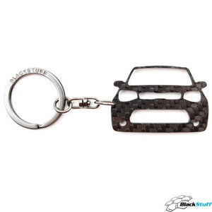 BlackStuff Carbon Fiber Keychain Keyring Ring Holder Compatible with Soul BS-624