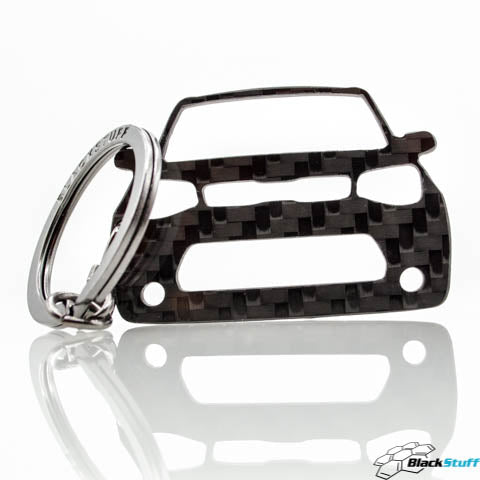 BlackStuff Carbon Fiber Keychain Keyring Ring Holder Compatible with Soul BS-624