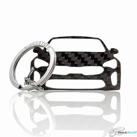 BlackStuff Carbon Fiber Keychain Keyring Ring Holder Compatible with Stinger BS-626