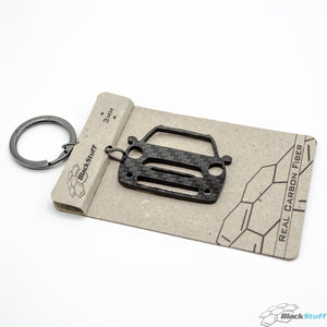 BlackStuff Carbon Fiber Keychain Keyring Ring Holder Compatible with Countryman F60 2017 BS-627