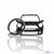 BlackStuff Carbon Fiber Keychain Keyring Ring Holder Compatible with Countryman F60 2017 BS-627