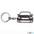 BlackStuff Carbon Fiber Keychain Keyring Ring Holder Compatible with 308 T9 2013-2017 BS-630