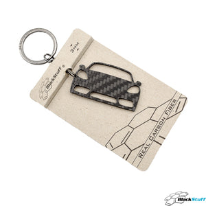 BlackStuff Carbon Fiber Keychain Keyring Ring Holder Compatible with 718 Boxster Cayman 982 2016 BS-632