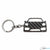 BlackStuff Carbon Fiber Keychain Keyring Ring Holder Compatible with Boxster Cayman 981 2012-2016 BS-635