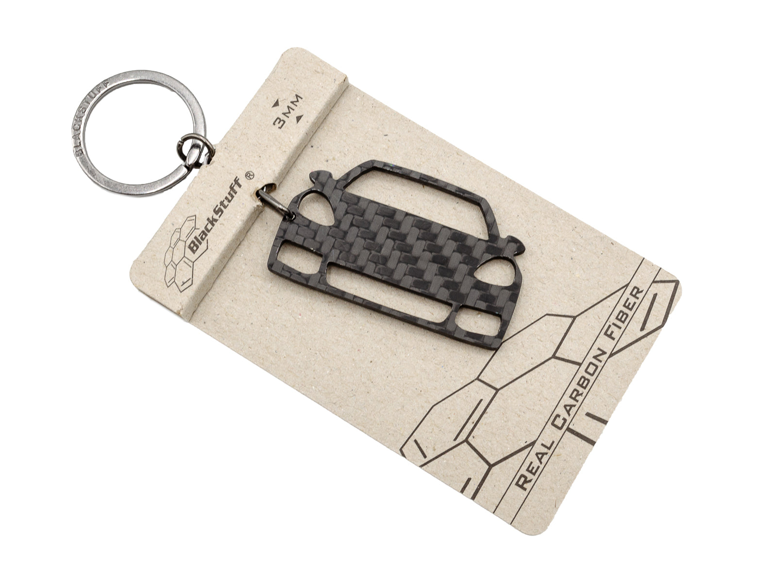 Porsche carbon sale fiber keychain