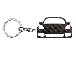 BlackStuff Carbon Fiber Keychain Keyring Ring Holder Compatible with Panamera GTS Turbo 4S BS-636