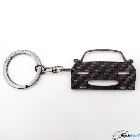 BlackStuff Carbon Fiber Keychain Keyring Ring Holder Compatible with MX5 NA MK1 1989-1997 BS-643