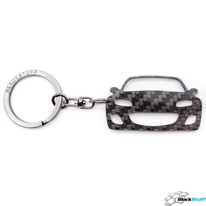 BlackStuff Carbon Fiber Keychain Keyring Ring Holder Compatible with MX5 NC MK3 2005-2015 BS-644