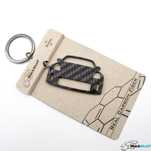 BlackStuff Carbon Fiber Keychain Keyring Ring Holder Compatible with 350Z Z33 2002-2008 BS-646