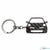 BlackStuff Carbon Fiber Keychain Keyring Ring Holder Compatible with Micra K12 2002-2010 BS-650