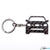 BlackStuff Carbon Fiber Keychain Keyring Ring Holder Compatible with Navara D40 Pathfinder R51 2004-2014 BS-651