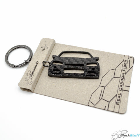 BlackStuff Carbon Fiber Keychain Keyring Ring Holder Compatible with Skyline R34 GT-R BS-655