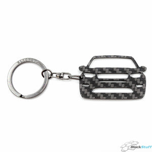 BlackStuff Carbon Fiber Keychain Keyring Ring Holder Compatible with Discovery Sport BS-656