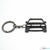 BlackStuff Carbon Fiber Keychain Keyring Ring Holder Compatible with Discovery 2004-2016 BS-657