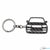 BlackStuff Carbon Fiber Keychain Keyring Ring Holder Compatible with Vogue 2012-2019 BS-662