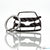 BlackStuff Carbon Fiber Keychain Keyring Ring Holder Compatible with Captur BS-663