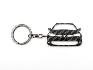 BlackStuff Carbon Fiber Keychain Keyring Ring Holder Compatible with Megane II Sport RS 2002-2009 BS-667