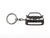 BlackStuff Carbon Fiber Keychain Keyring Ring Holder Compatible with Megane II Sport RS 2002-2009 BS-667