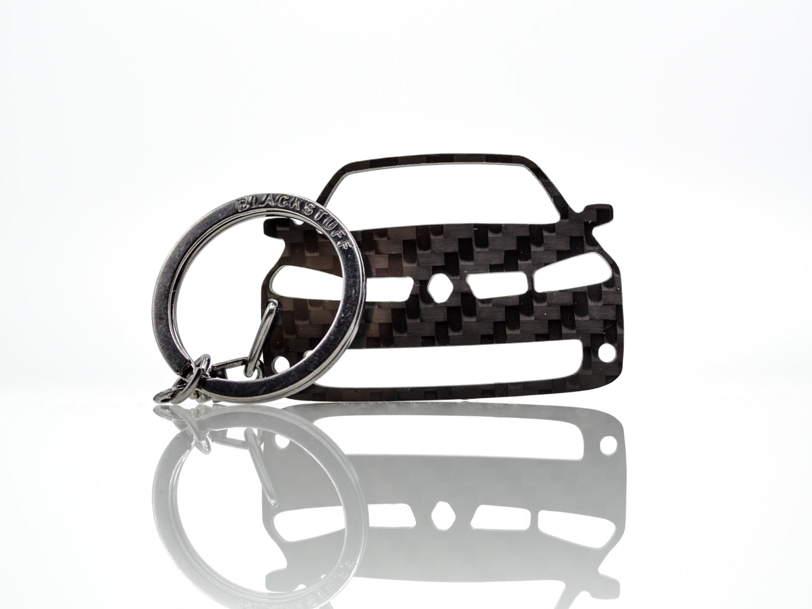 Portachiavi portachiavi in ​​fibra di carbonio BlackStuff compatibile con  Megane II Sport RS 2002-2009 BS-667