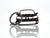 BlackStuff Carbon Fiber Keychain Keyring Ring Holder Compatible with Megane II Sport RS 2002-2009 BS-667