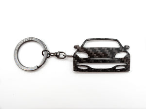 BlackStuff Carbon Fiber Keychain Keyring Ring Holder Compatible with Megane III Sport RS 2008-2016 BS-668