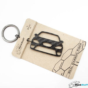 BlackStuff Carbon Fiber Keychain Keyring Ring Holder Compatible with Leon MK2 1P Cupra FR 2009-2012 BS-673