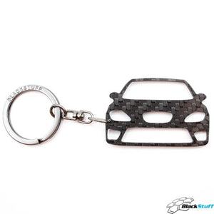 BlackStuff Carbon Fiber Keychain Keyring Ring Holder Compatible with Leon MK2 1P Cupra FR 2009-2012 BS-673