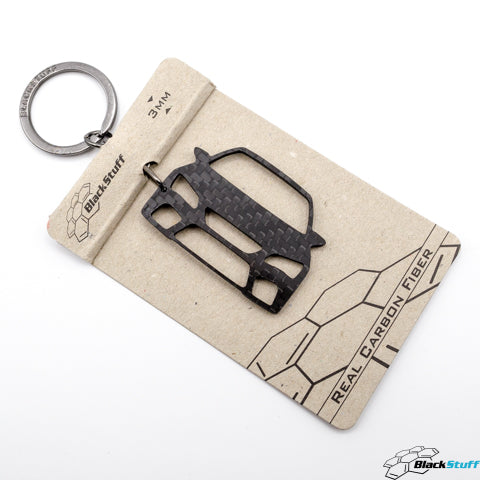 BlackStuff Carbon Fiber Keychain Keyring Ring Holder Compatible with Leon MK3 5F Cupra 2012-2019 BS-674