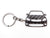 BlackStuff Carbon Fiber Keychain Keyring Ring Holder Compatible with Fabia MK2 5J 2007-2014 BS-676