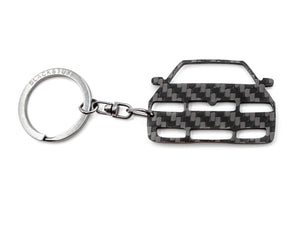 BlackStuff Carbon Fiber Keychain Keyring Ring Holder Compatible with Octavia MK1 1U VRS 1996-2010 BS-677