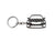 BlackStuff Carbon Fiber Keychain Keyring Ring Holder Compatible with Octavia 5E MK3 Facelift VRS 2017 BS-681