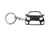 BlackStuff Carbon Fiber Keychain Keyring Ring Holder Compatible with Twingo II RS 2007-2014 BS-684