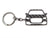 BlackStuff Carbon Fiber Keychain Keyring Ring Holder Compatible with Q2 BS-686