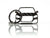 BlackStuff Carbon Fiber Keychain Keyring Ring Holder Compatible with Q2 BS-686