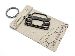 BlackStuff Carbon Fiber Keychain Keyring Ring Holder Compatible with Q7 4L 2007-2015 BS-689