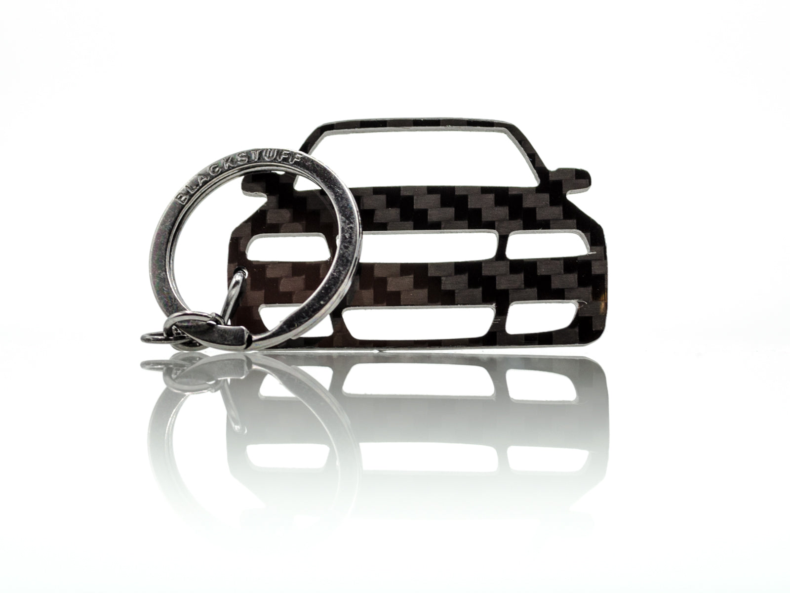 BlackStuff Carbon Fiber Keychain Keyring Ring Holder Compatible with A4 S4 RS4 B5 8D 1994-2001 BS-691