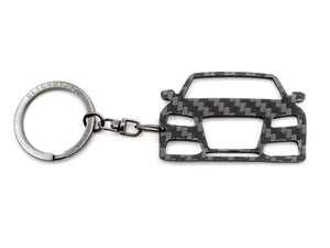 BlackStuff Carbon Fiber Keychain Keyring Ring Holder Compatible with A5 S5 RS5 8T 2007-2011 BS-692