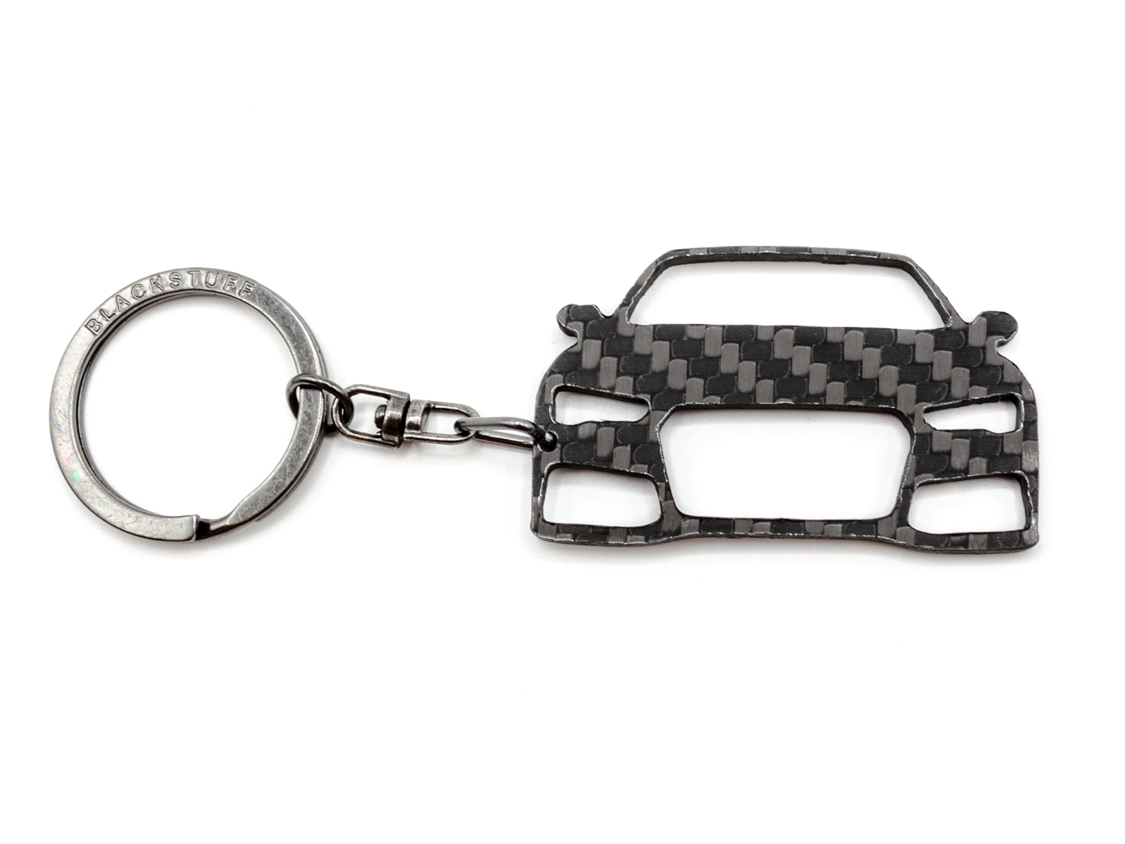 BlackStuff Carbon Fiber Keychain Keyring Ring Holder Compatible with A7 RS7 S7 4G8 2013-2017 BS-693