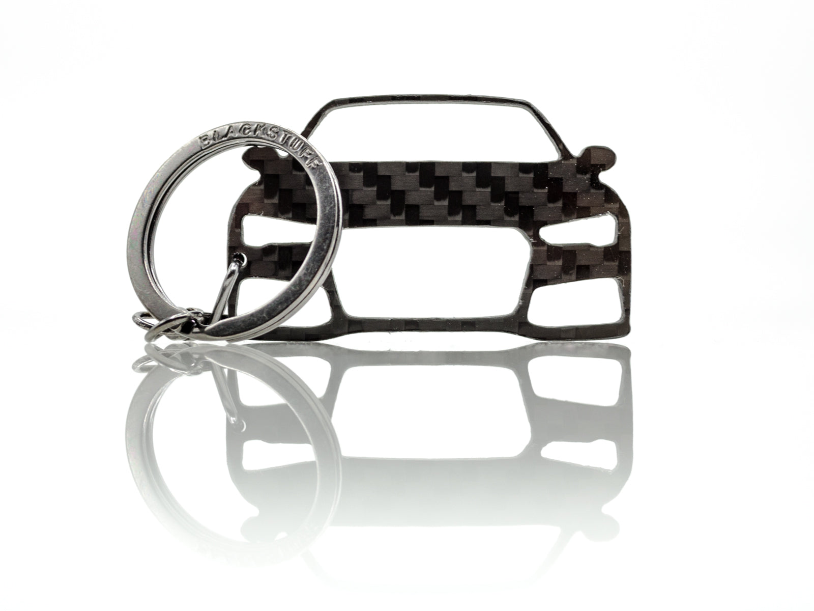 BlackStuff Carbon Fiber Keychain Keyring Ring Holder Compatible with A7 RS7 S7 4G8 2013-2017 BS-693