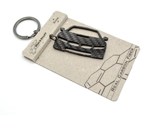 BlackStuff Carbon Fiber Keychain Keyring Ring Holder Compatible with I8 BS-694