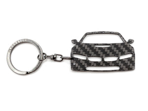 BlackStuff Carbon Fiber Keychain Keyring Ring Holder Compatible with I8 BS-694