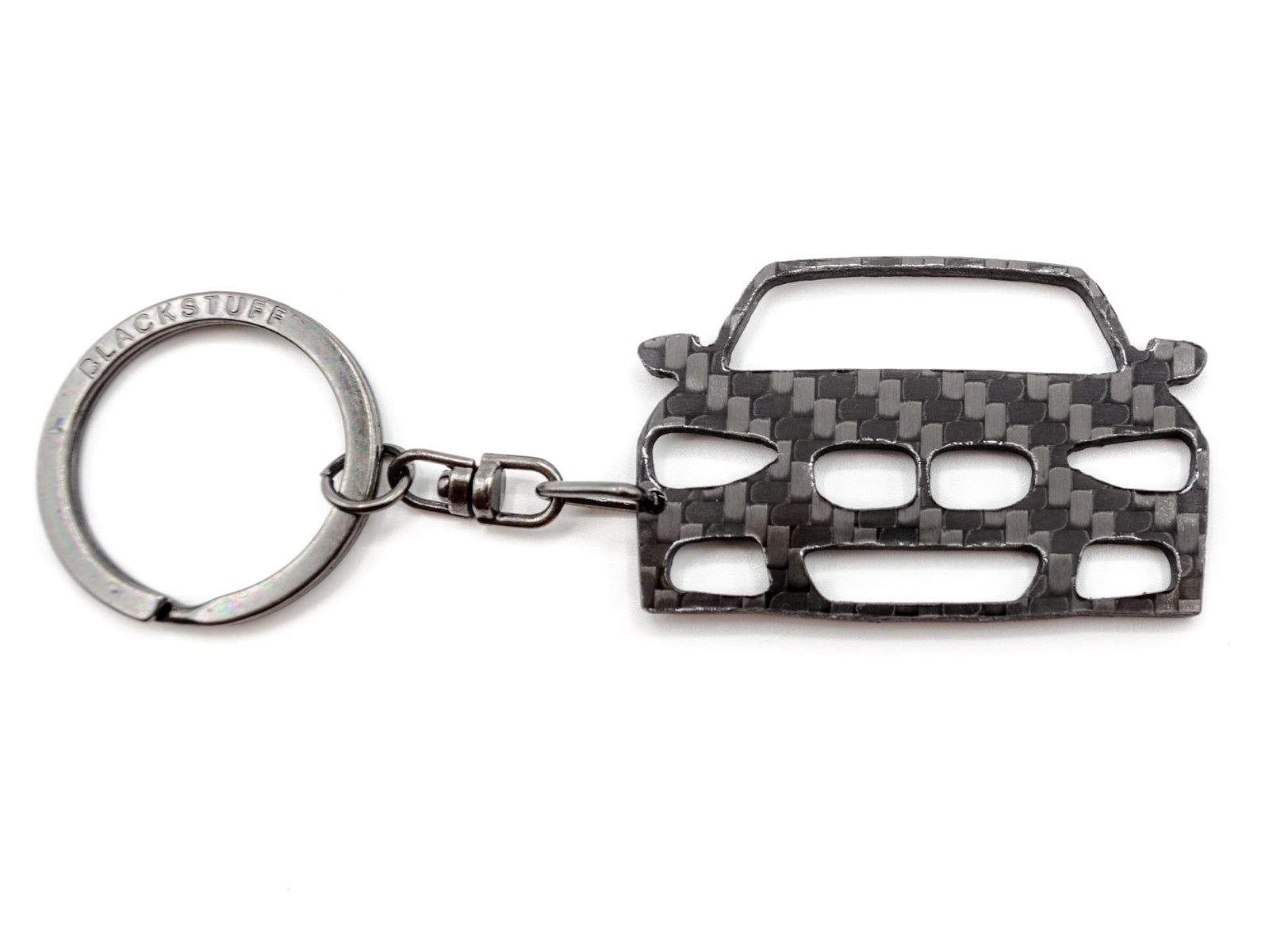 BlackStuff Carbon Fiber Keychain Keyring Ring Holder Compatible with M1 F20 F21 2011-2017 BS-695