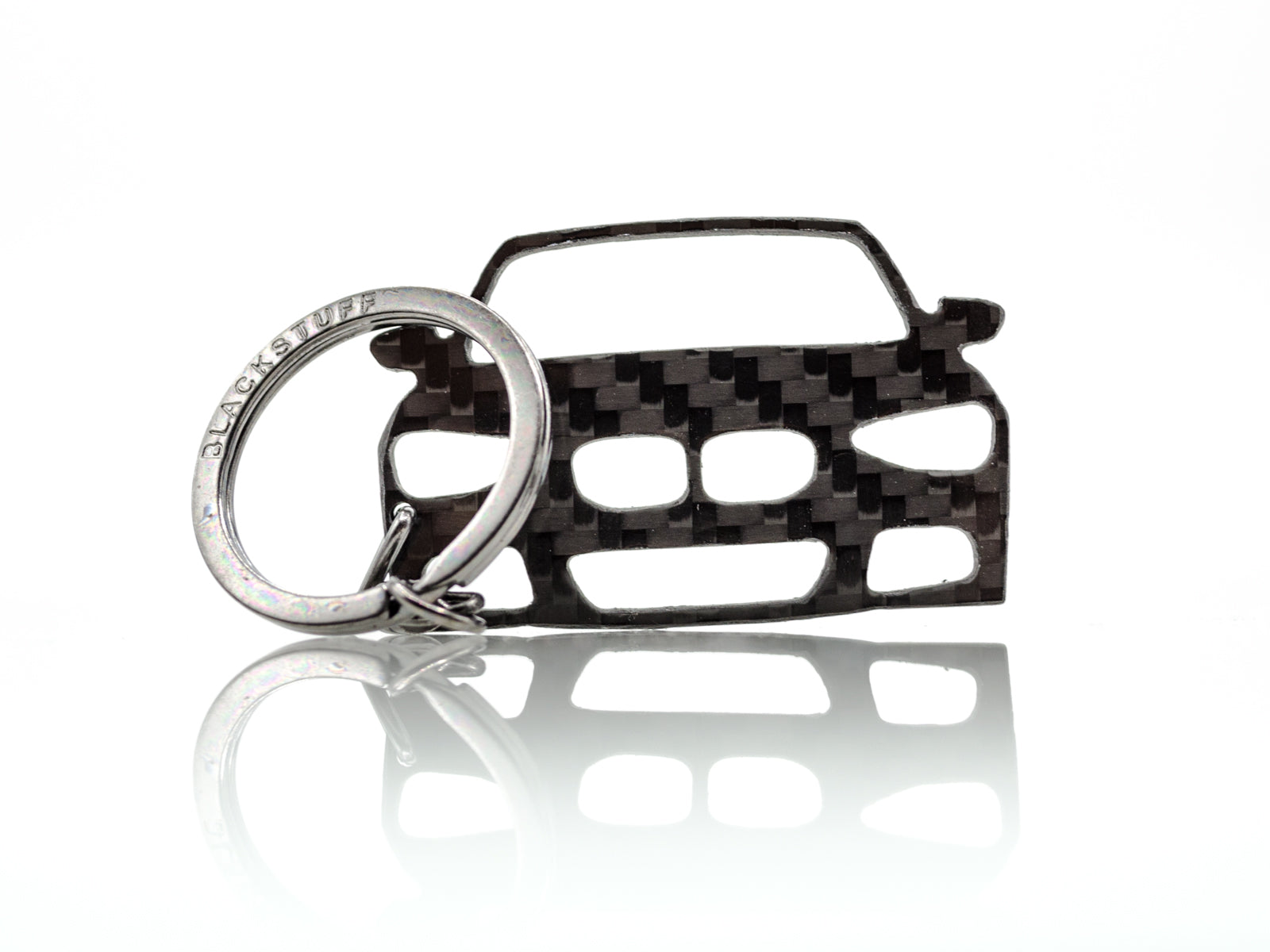 BlackStuff Carbon Fiber Keychain Keyring Ring Holder Compatible with M1 F20 F21 2011-2017 BS-695