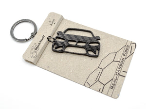 BlackStuff Carbon Fiber Keychain Keyring Ring Holder Compatible with F87 M2 BS-696