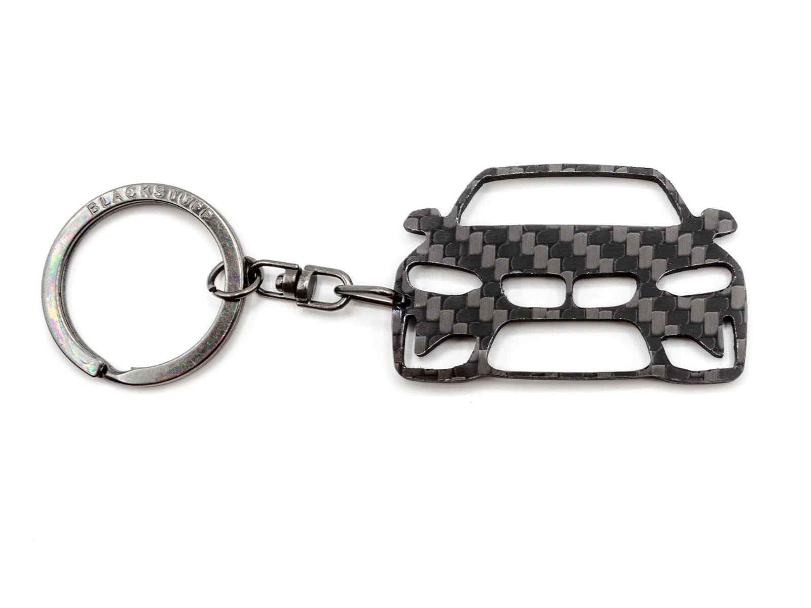 BlackStuff Carbon Fiber Keychain Keyring Ring Holder Compatible with F87 M2 BS-696